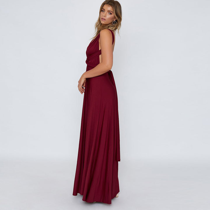 Backless Sleeveless Maxi Dress