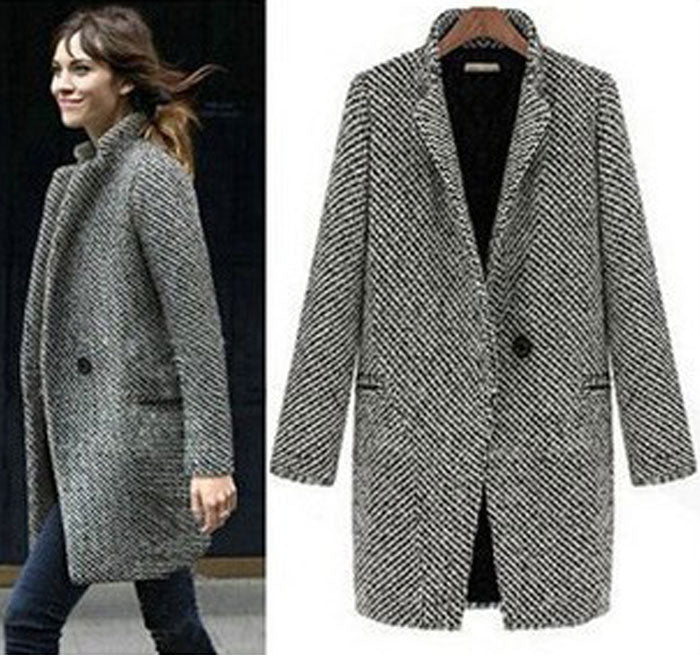 Blended Lapel Coat