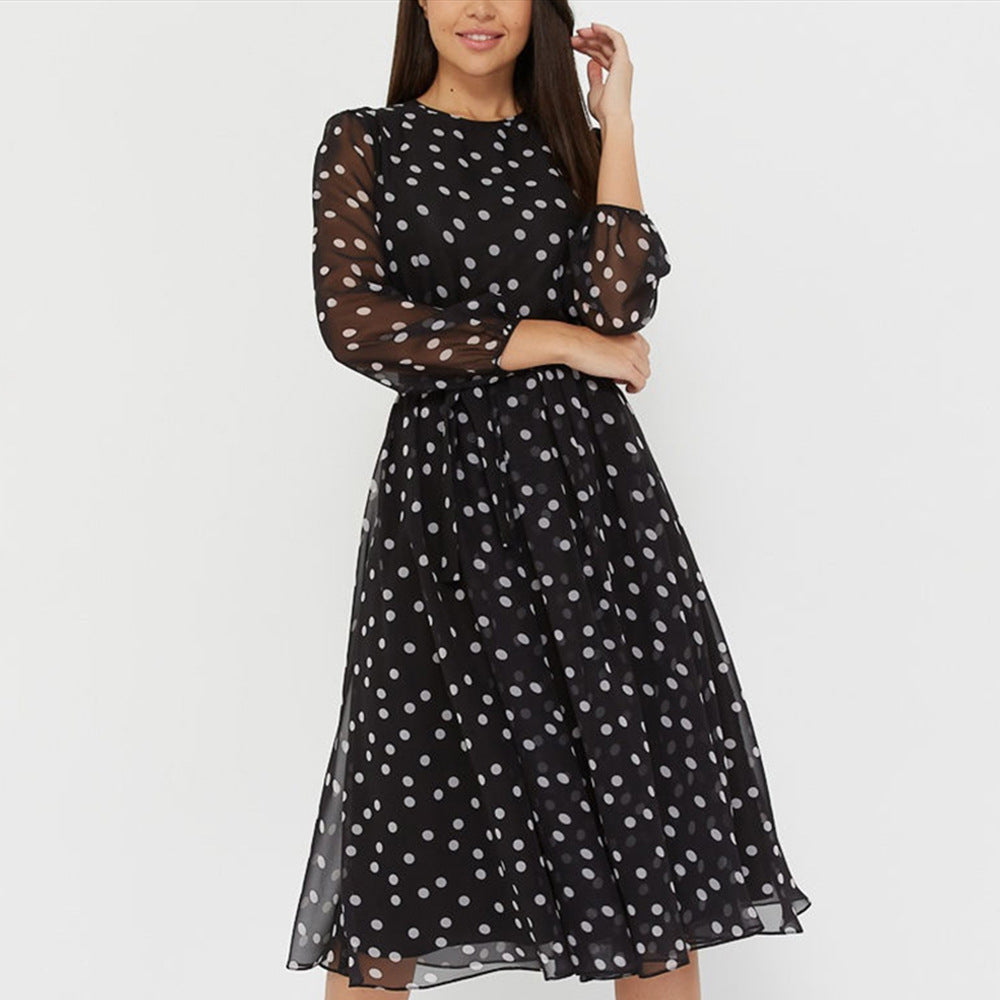 Polka Dot Midi Dress