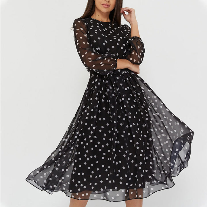 Polka Dot Midi Dress