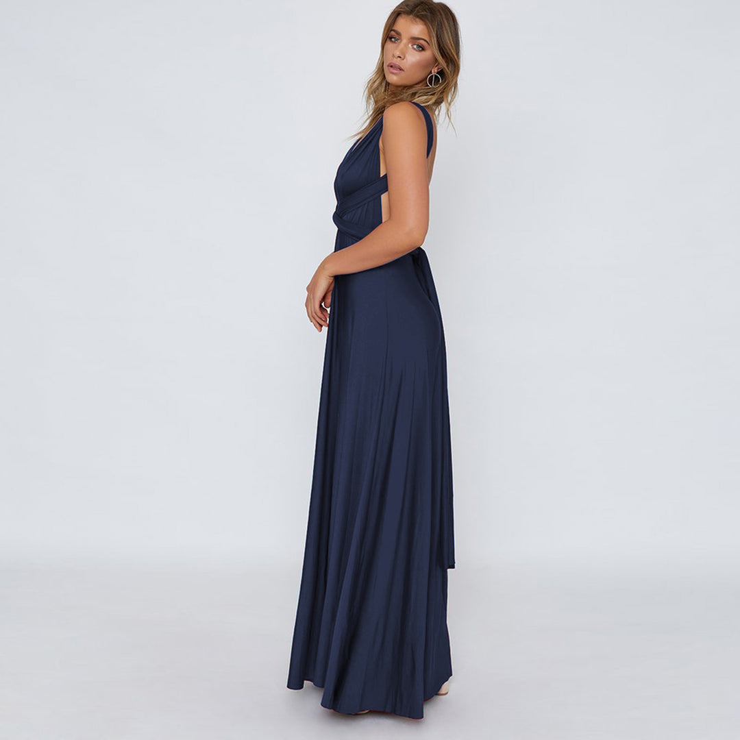 Backless Sleeveless Maxi Dress