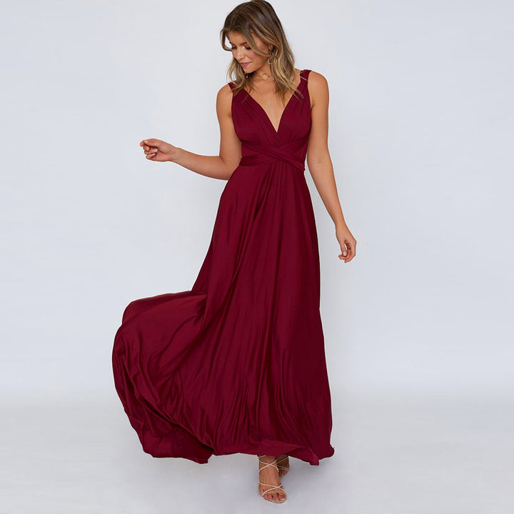 Backless Sleeveless Maxi Dress