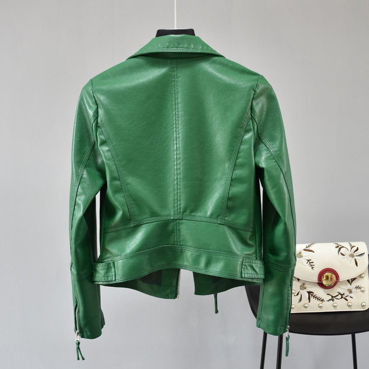 Rivet Vegan Leather Biker Jacket