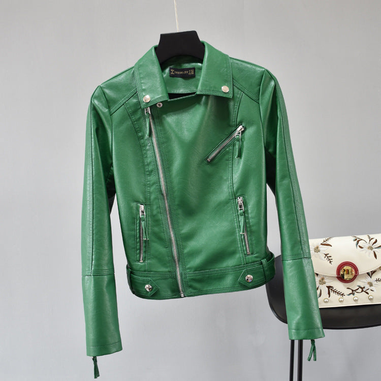 Rivet Vegan Leather Biker Jacket