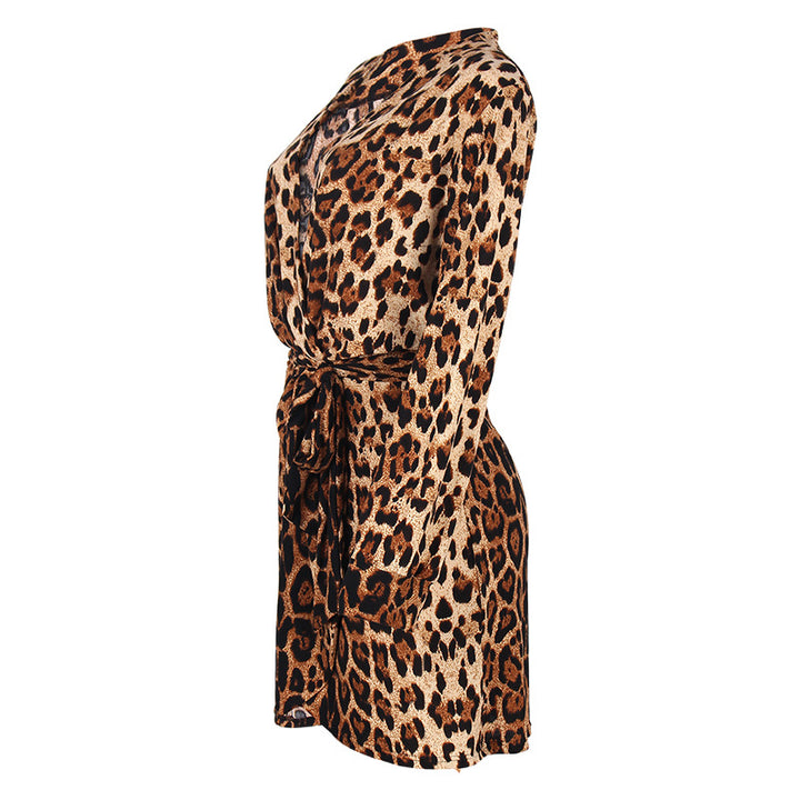 Leopard Printed Mini Dress