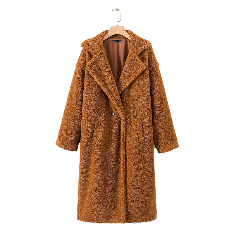 Oversized Vegan Shearling Coat