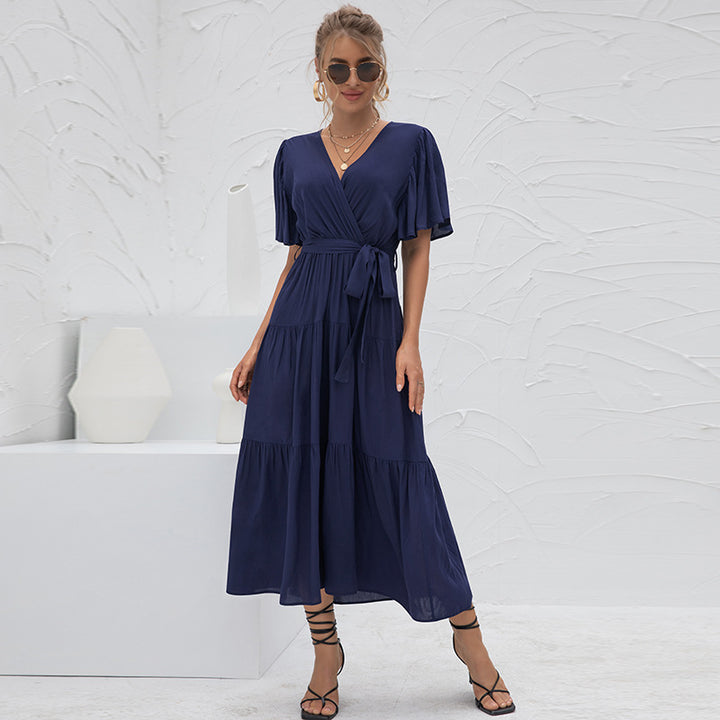 Summery V-Neck Maxi Dress