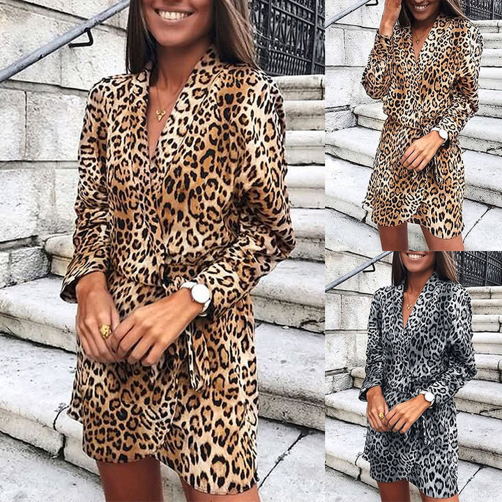 Leopard Printed Mini Dress