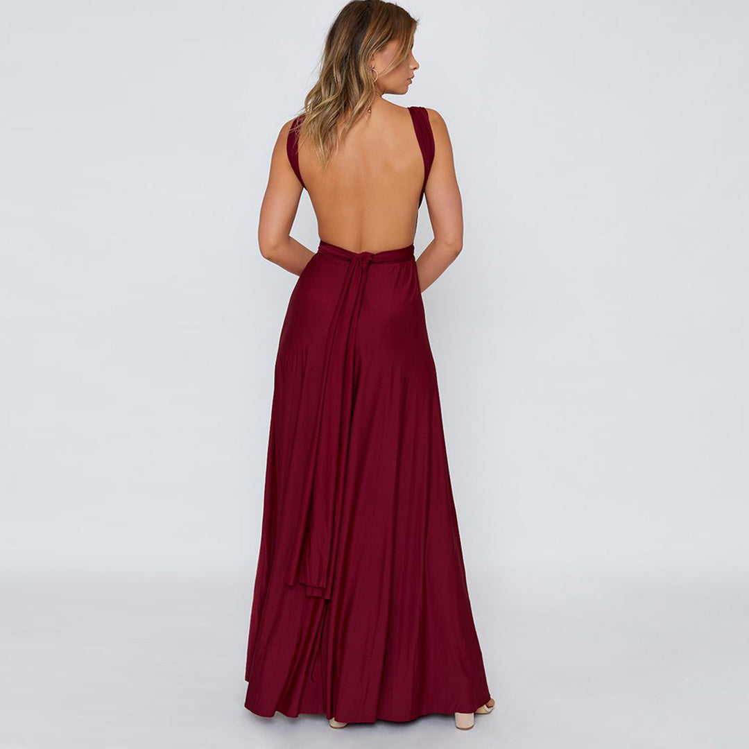 Backless Sleeveless Maxi Dress